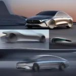 Das elegante Design des Mercedes CLA 2024 Elektro