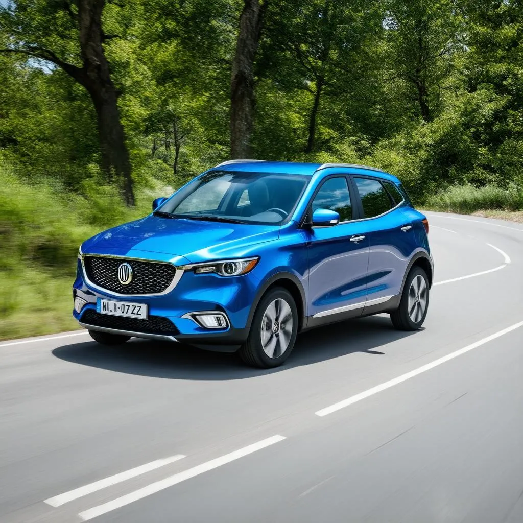 MG ZS EV 2024 em movimento