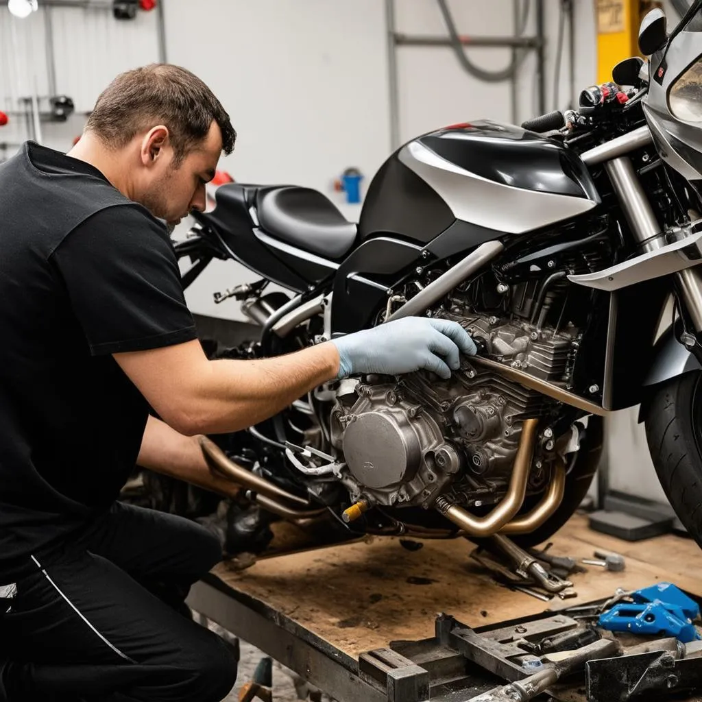 Motorrad Reparatur