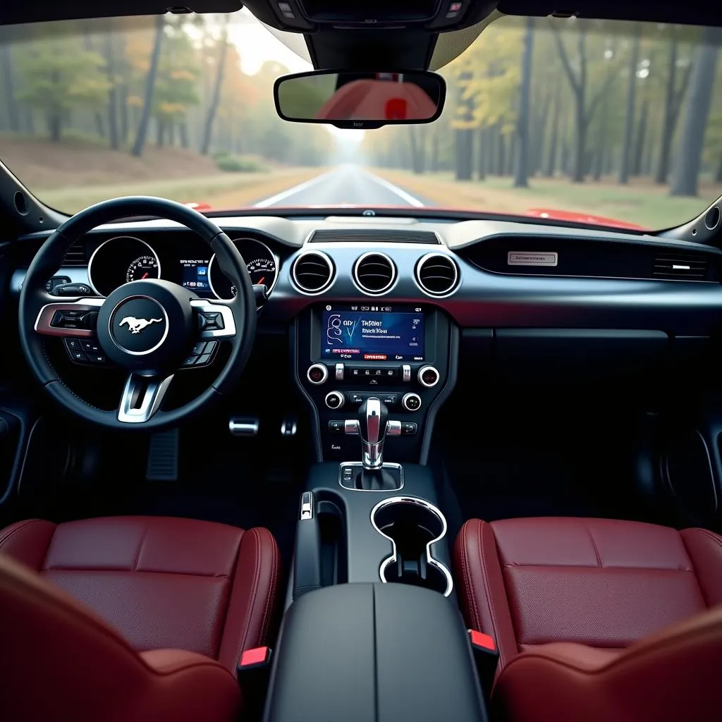 Modernes Cockpit im neuen Mustang GT