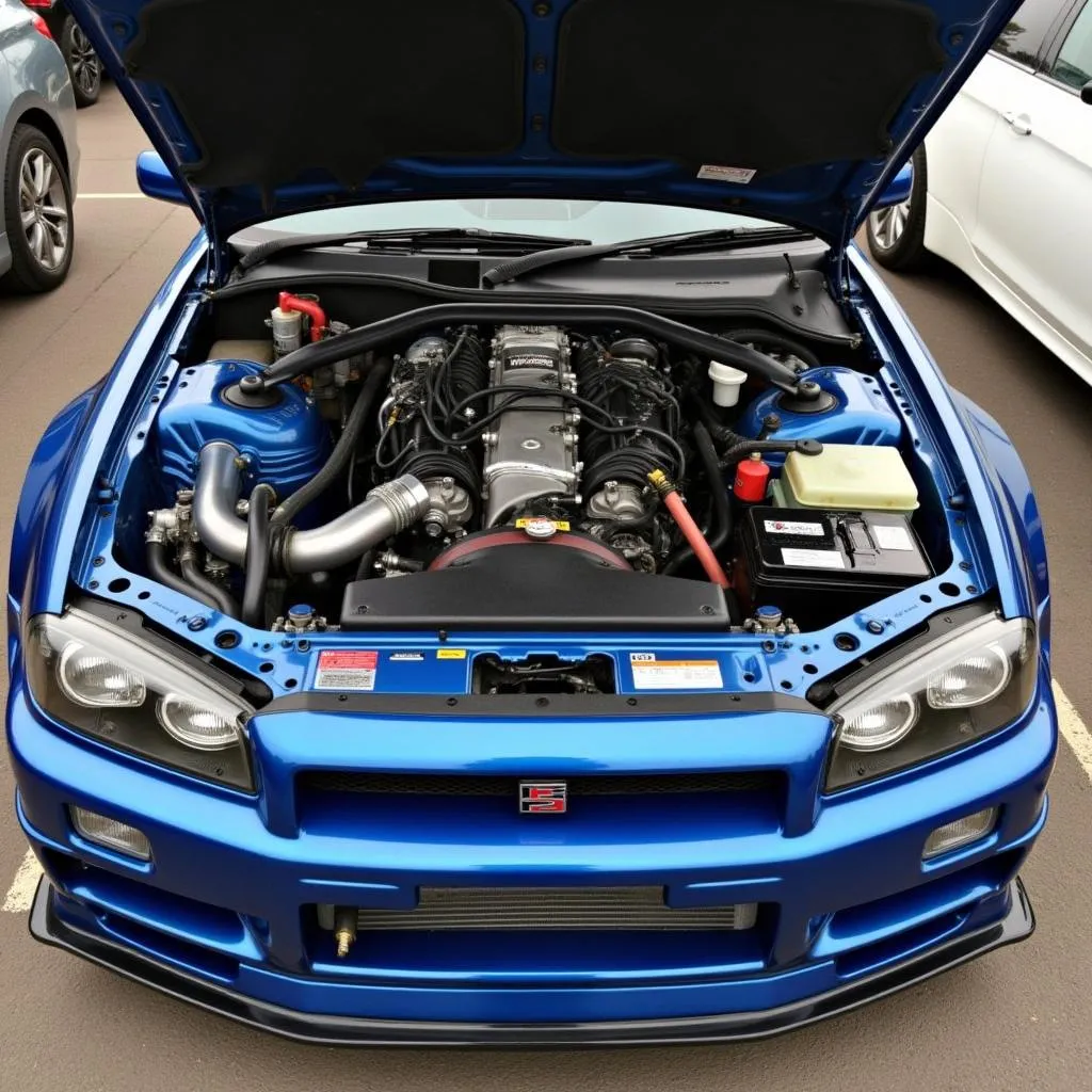 Nissan Skyline R34 Motorraum