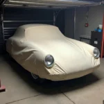 Oldie Car Cover in Garage