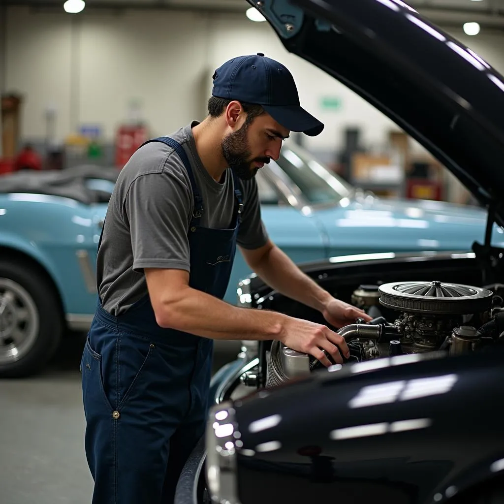 Oldtimer-Werkstatt Reparatur