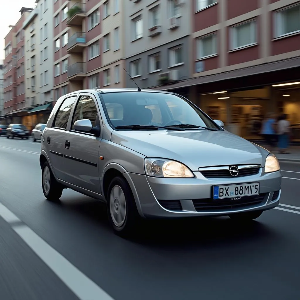 Opel Corsa Automatik in der Stadt