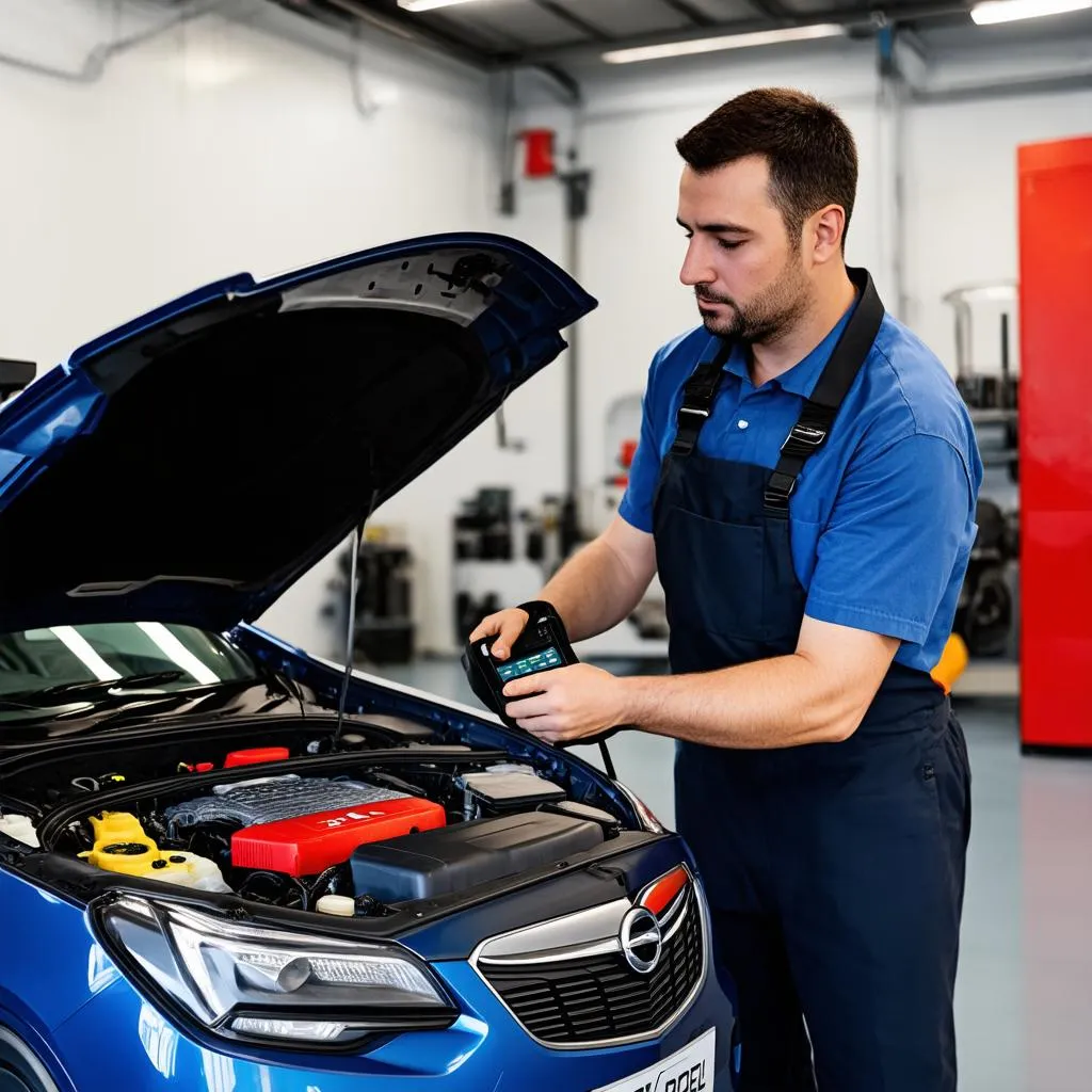 Opel Mokka in der Werkstatt