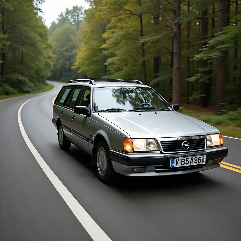 Opel Omega A Caravan im Fahrbetrieb