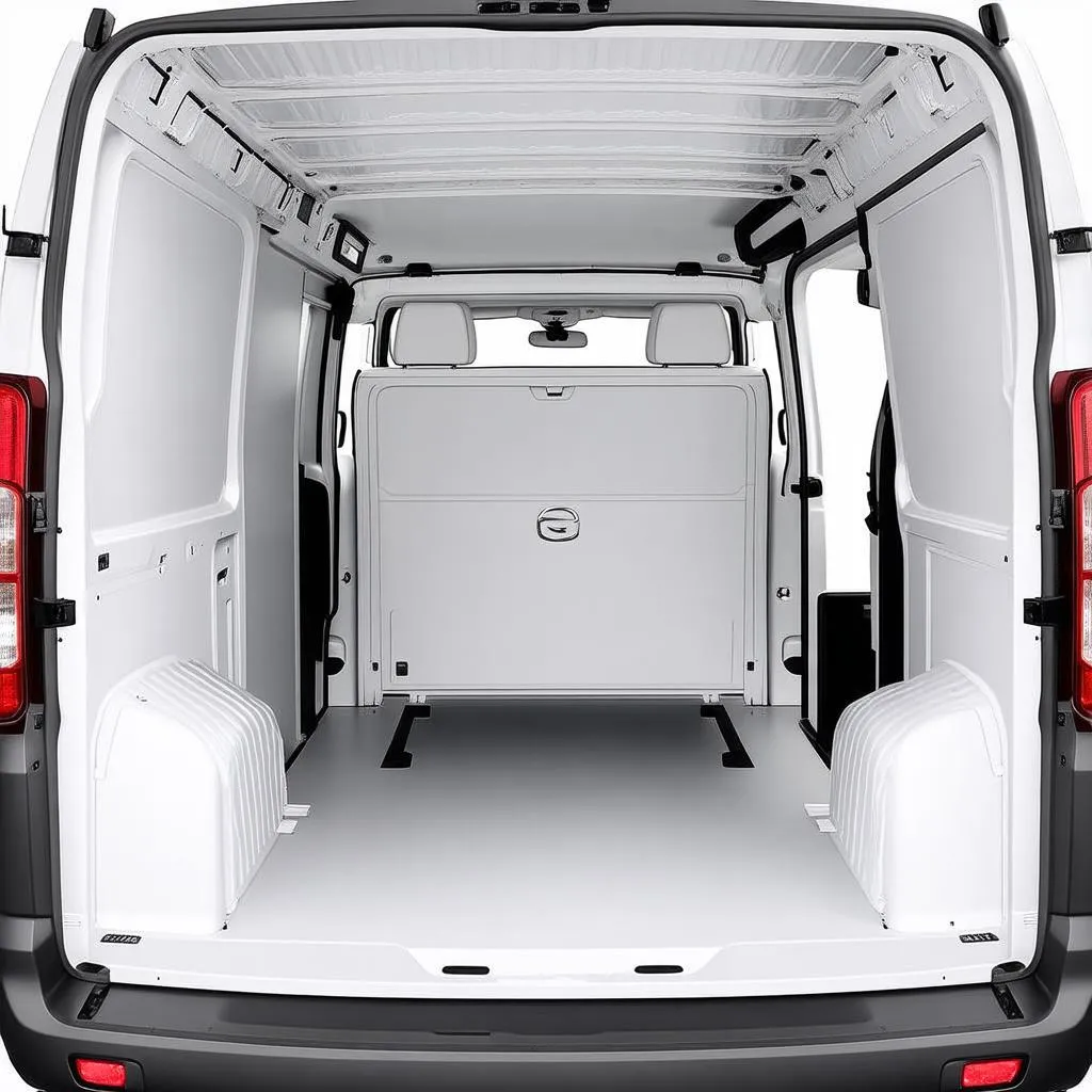 Espace de chargement d'un Opel Vivaro