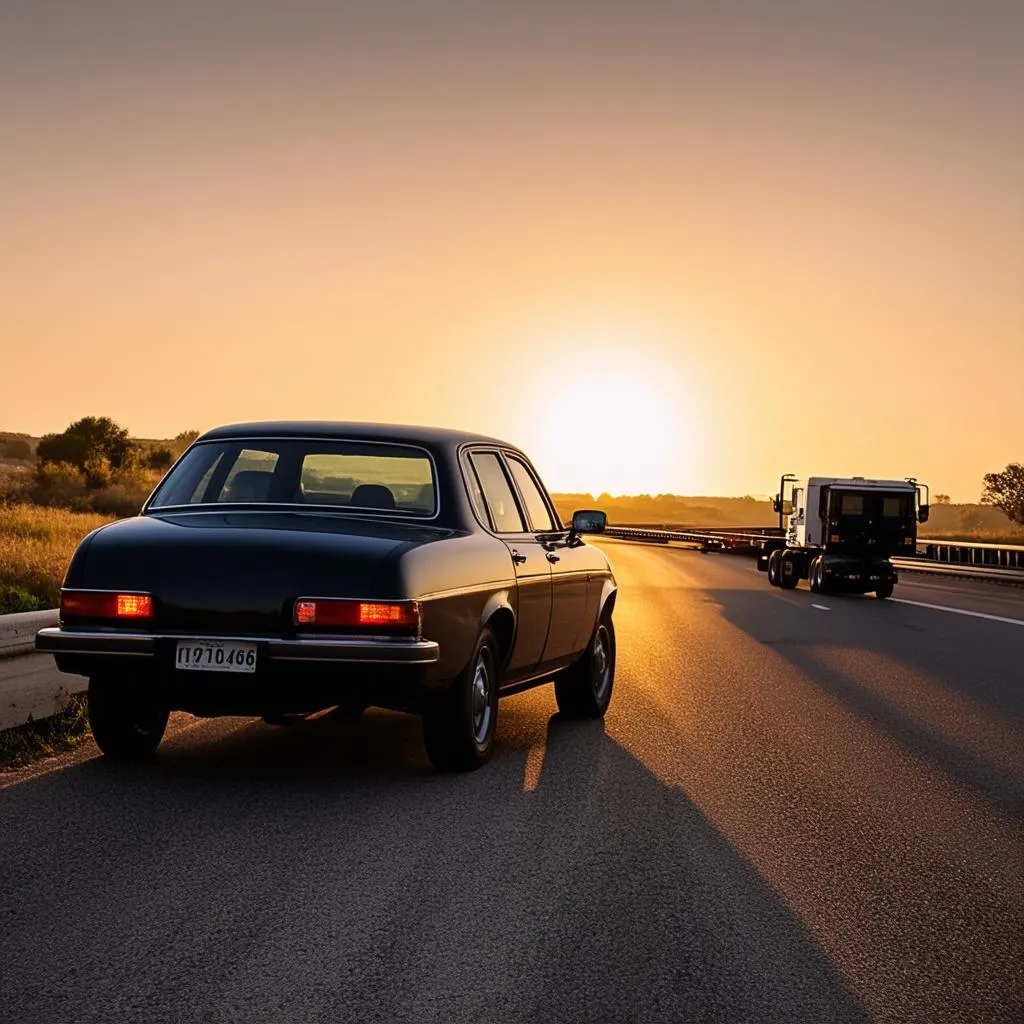 Pannenhilfe auf der Autobahn