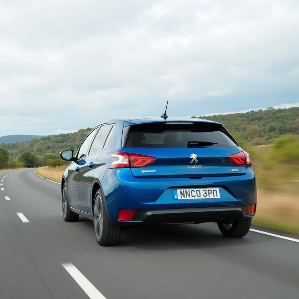 Peugeot 308 BlueHDI 120 auf der Straße