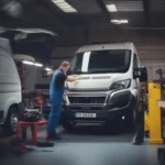 Peugeot Boxer Service in der Werkstatt