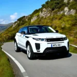 Range Rover Evoque Coupé on the road