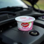 Rechtsdrehender Joghurt im Motor