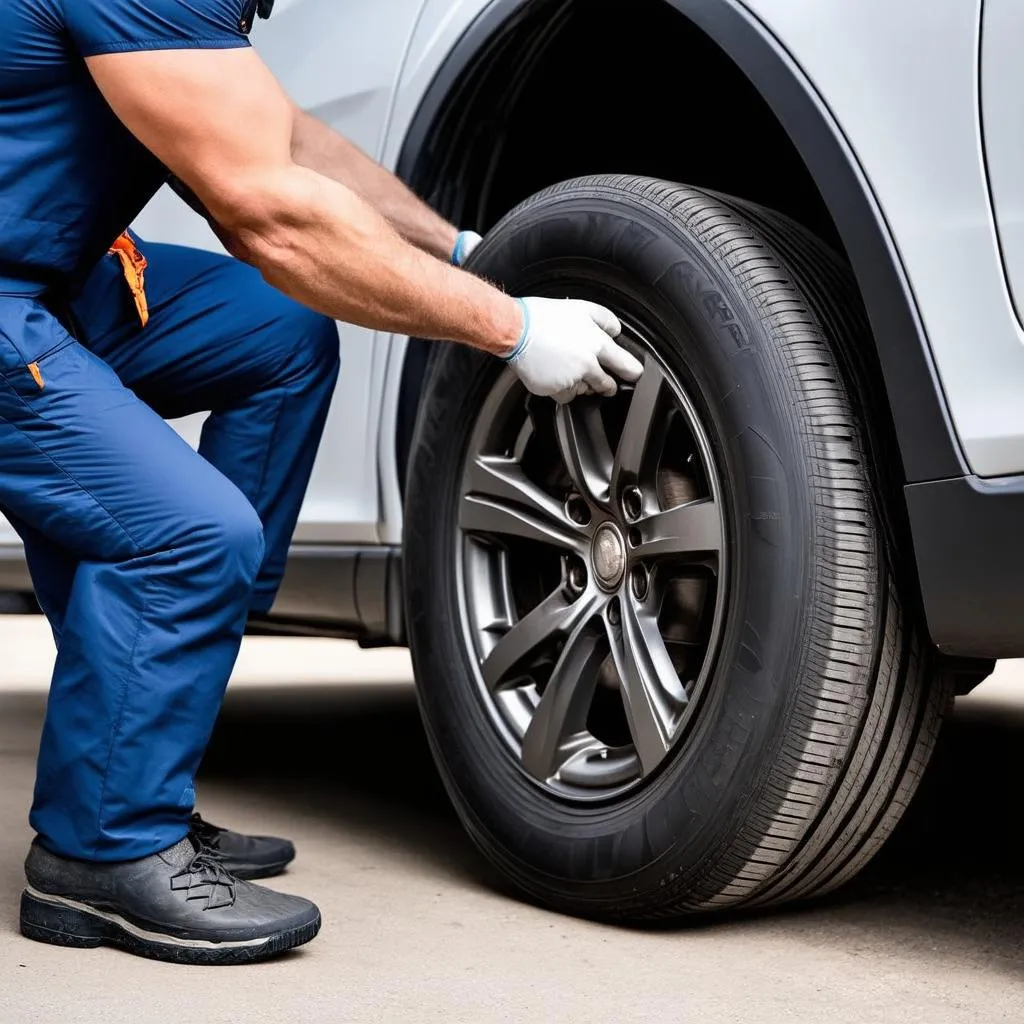 Changing a tire