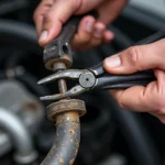 Reinigung alter Wasserleitungen im Auto