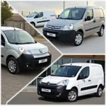 Renault Kangoo, Citroën Berlingo und Peugeot Partner nebeneinander