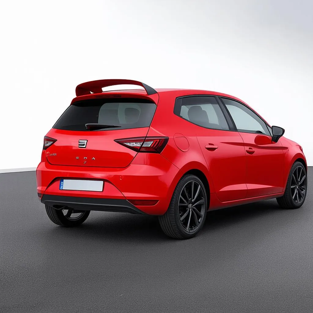 Sportlicher Seat Ibiza mit Heckspoiler