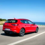 Seat Leon Hybrid auf der Straße