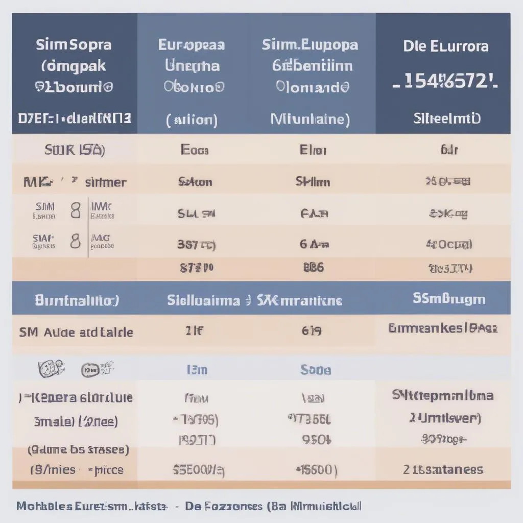 SIM.de Europa Paket Vergleich