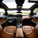 Luxuriöses Interieur des Škoda Enyaq L&K