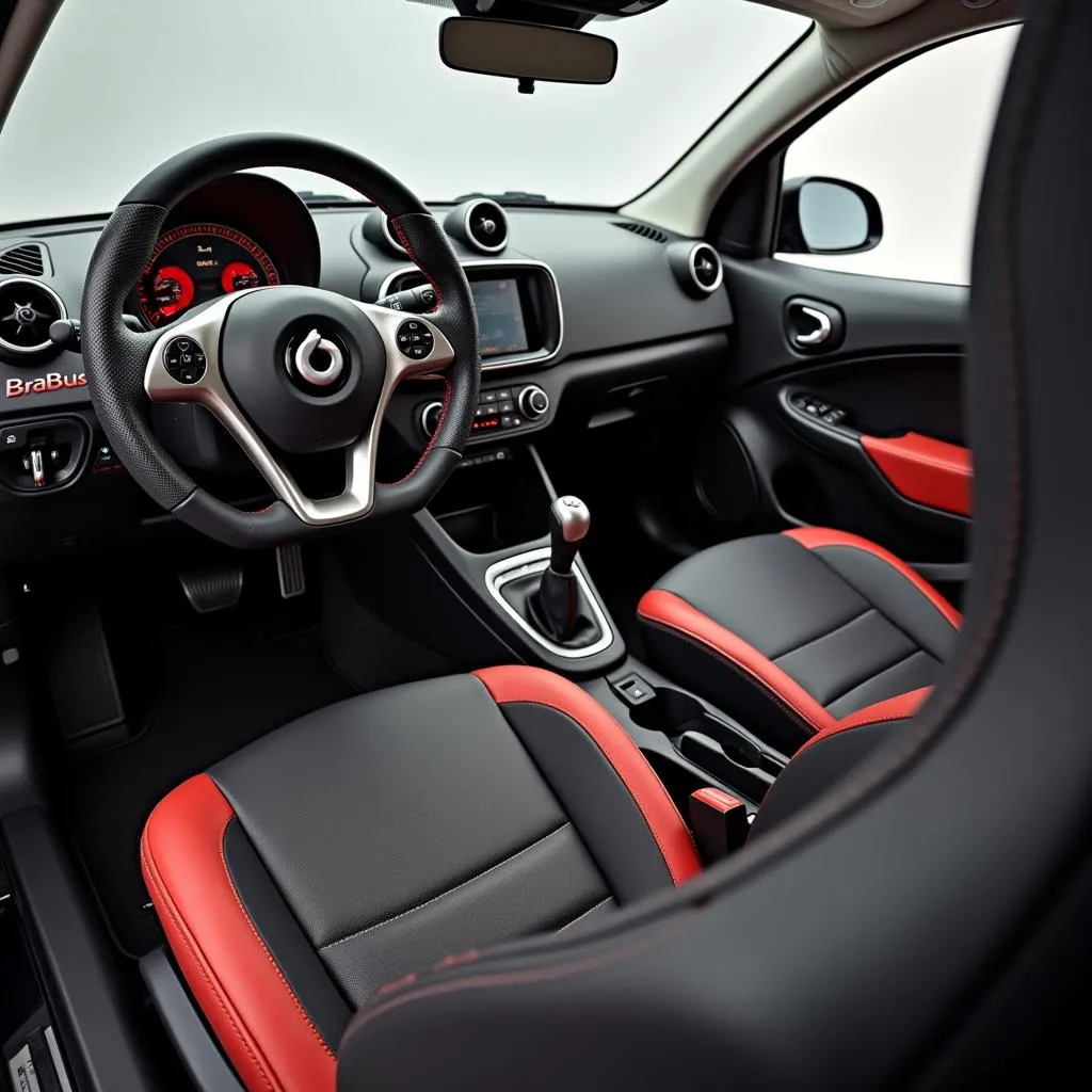 Interior of a Smart Brabus