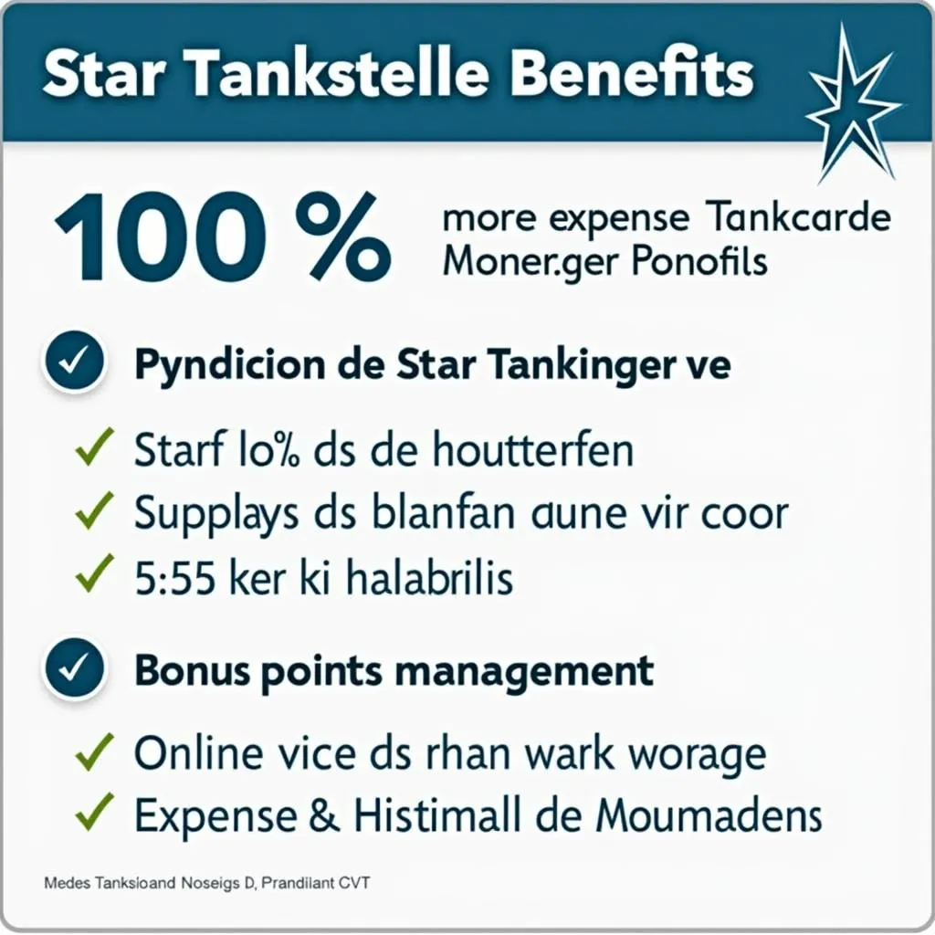 Vorteile der Star Tankstelle Tankkarte