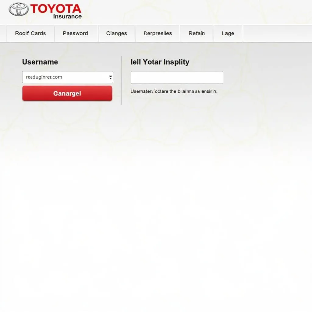 Toyota Versicherung Login Website