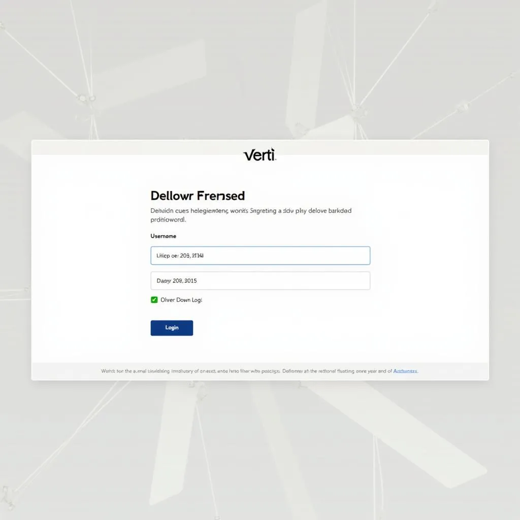 Verti Online Login Bildschirm