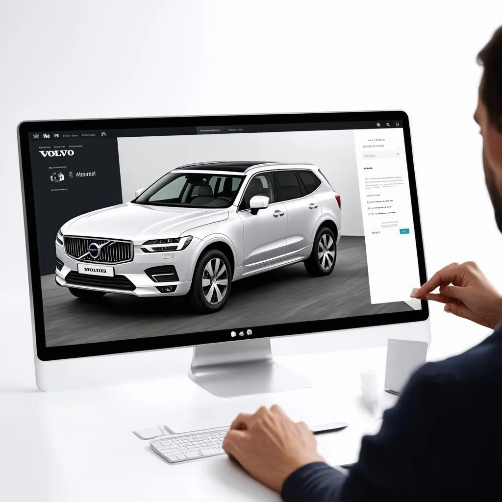 Volvo Konfigurator Bildschirm