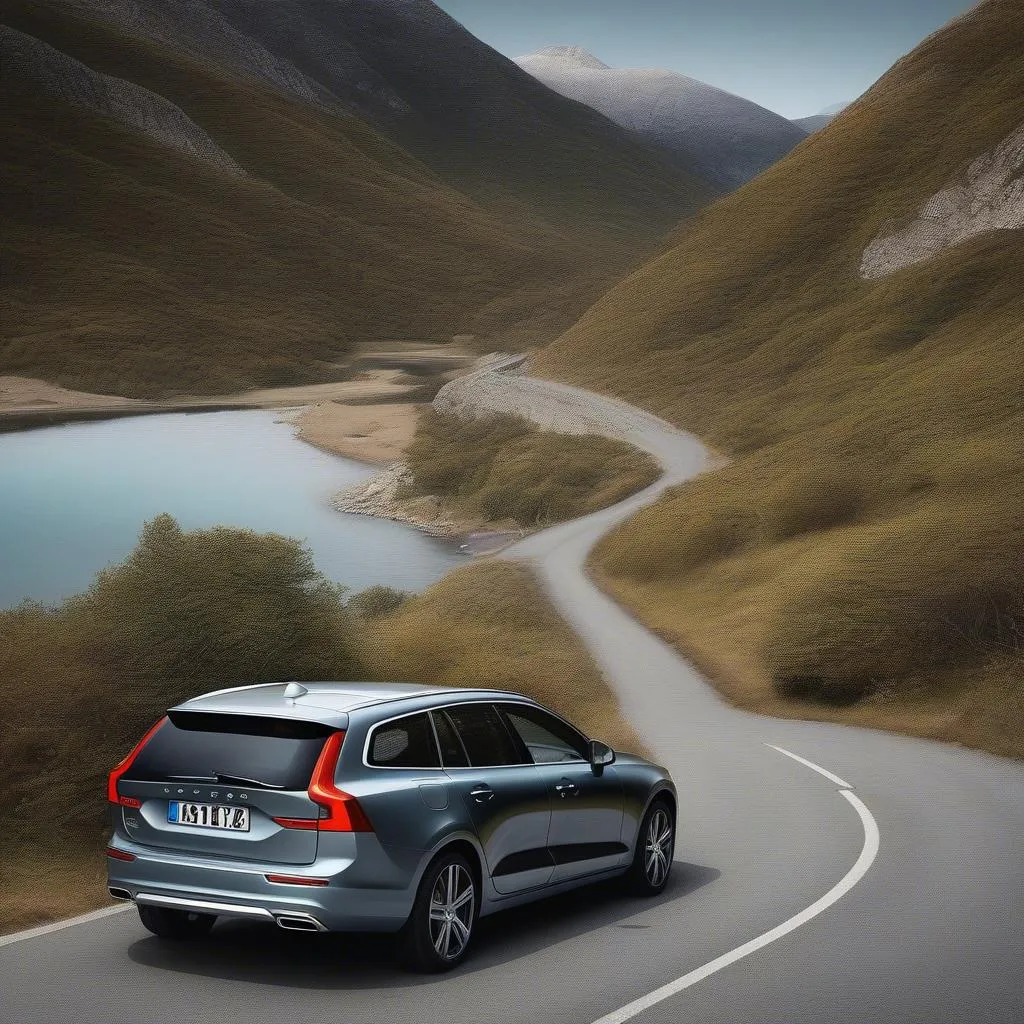 Volvo V60 CC auf der Strasse