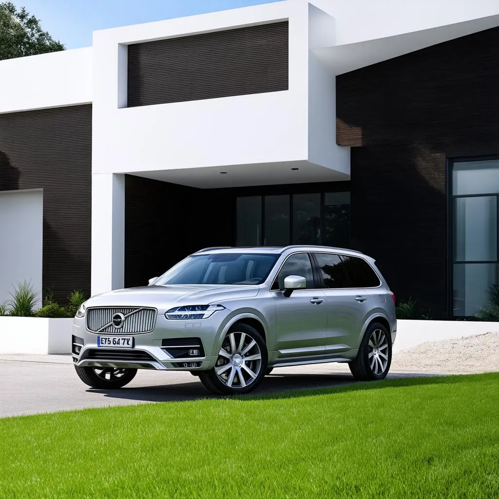 Volvo XC90 vor Haus