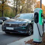 VW Passat e-Hybrid am Ladegerät