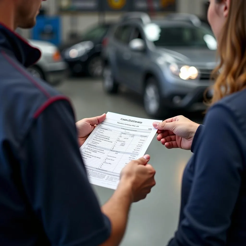 Werkstatt Kostenvoranschlag Kfz Reparatur