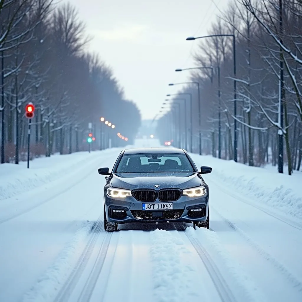 Winterreifen in Berlin Schnee