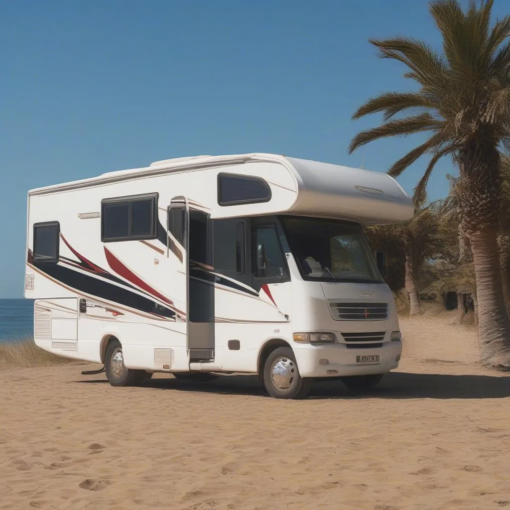 Wohnmobil am Strand