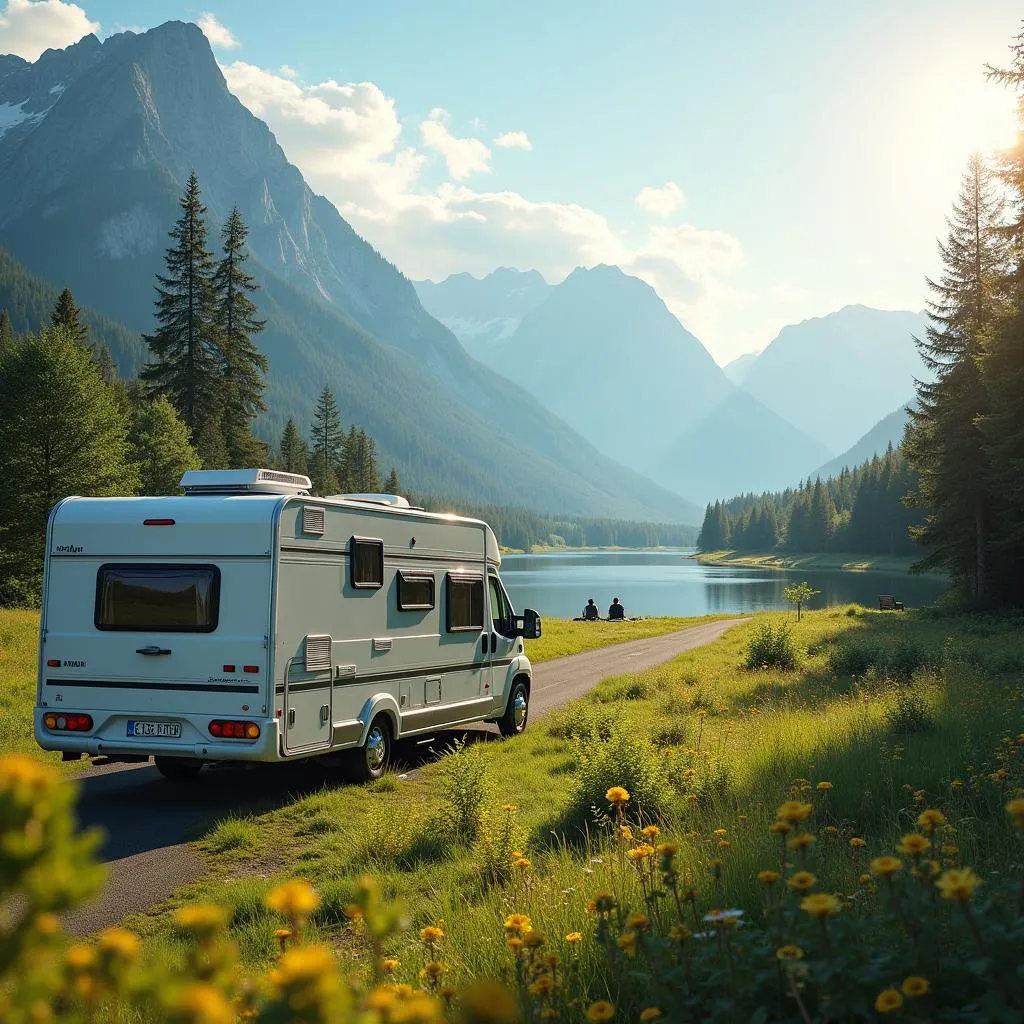 Wohnmobil Urlaub Deutschland Landschaft