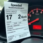 Bußgeld für Geschwindigkeitsüberschreitung auf der Autobahn