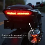 3-in-1 Rücklicht Montage an einem Motorrad