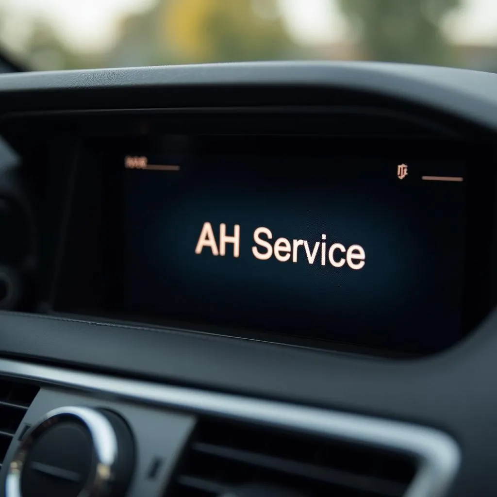 AH Service Anzeige im Mercedes Cockpit