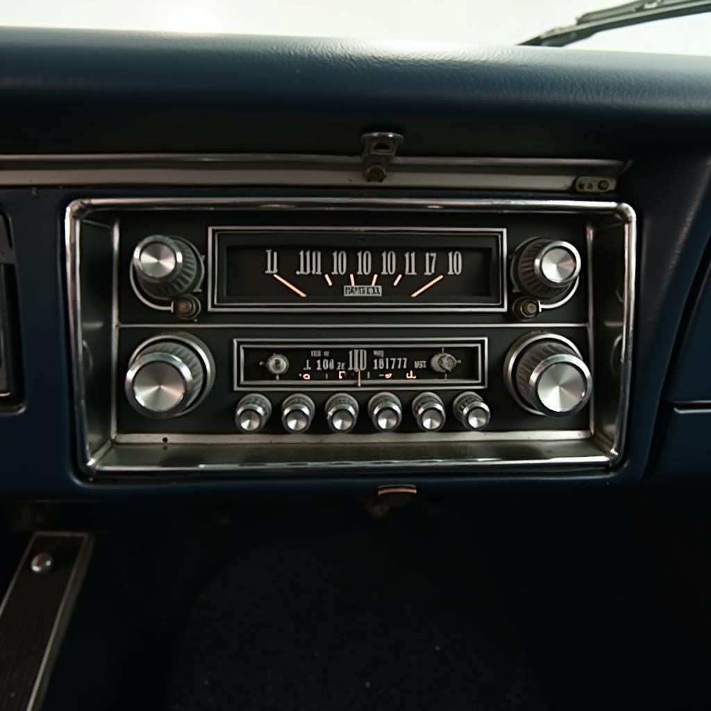 Altes Radio im Oldtimer