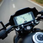 Android Navi Motorrad am Lenker