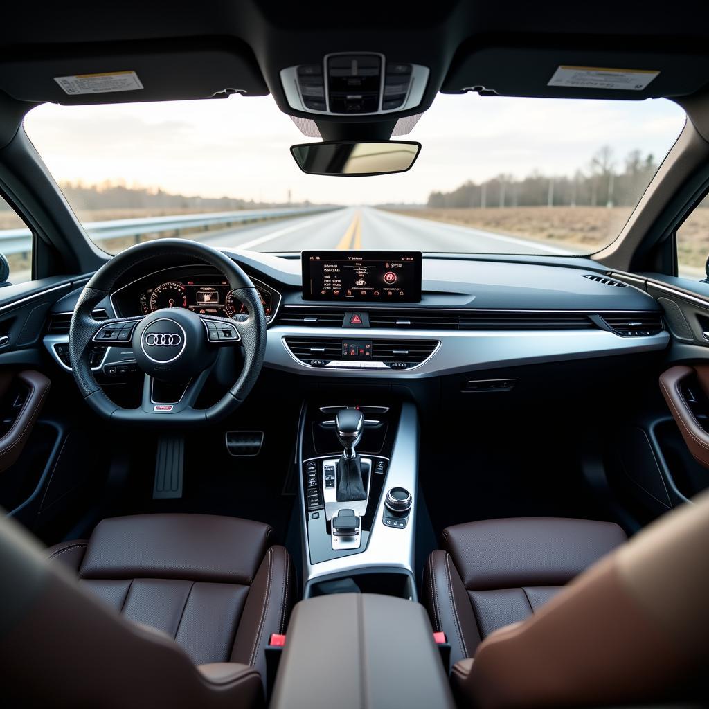 Audi A4 Cockpit: Digital Instrument Cluster and Infotainment System