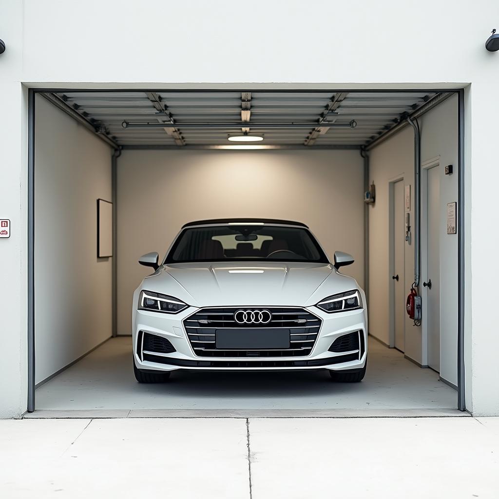 Audi A5 Cabrio in einer Garage