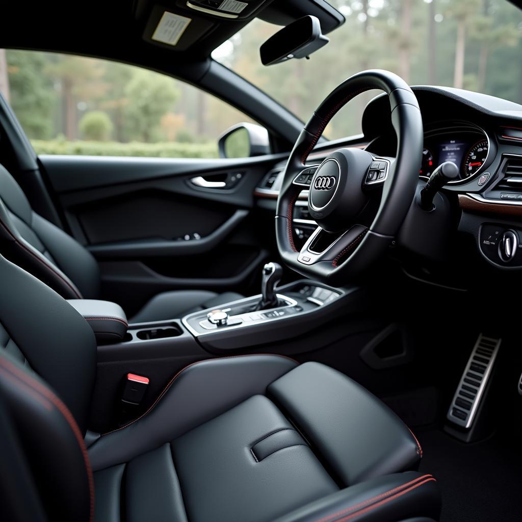 Interior de um Audi A5 S Line