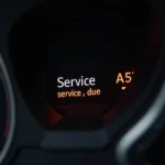 Audi A5 Serviceanzeige im Kombiinstrument