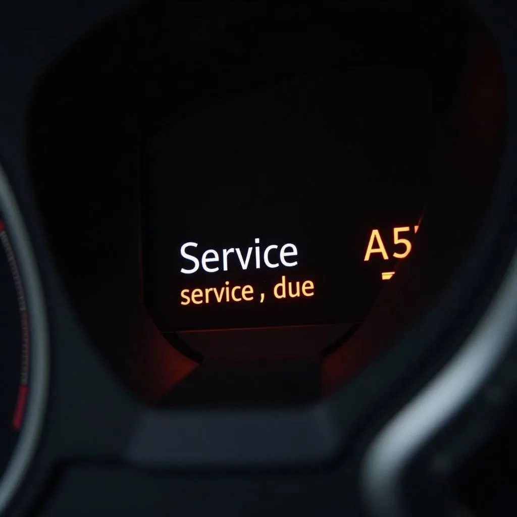 Audi A5 Serviceanzeige im Kombiinstrument