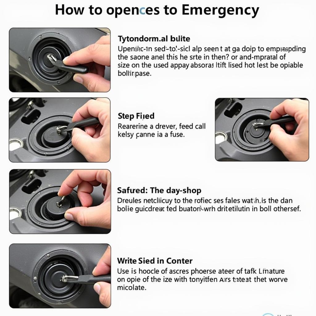 Ouverture d'urgence de la trappe à carburant de l'Audi A6 : Guide étape par étape