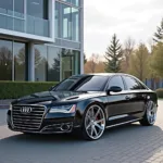 Audi A8 mit 22 Zoll Felgen