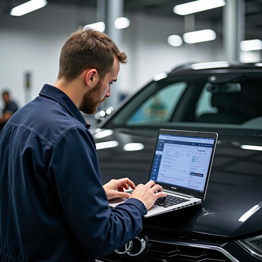 Computergestützte Fahrzeugdiagnose bei Audi in Gröbenzell