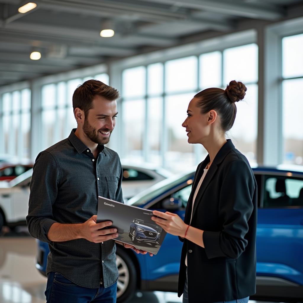 Beratung beim Audi Händler