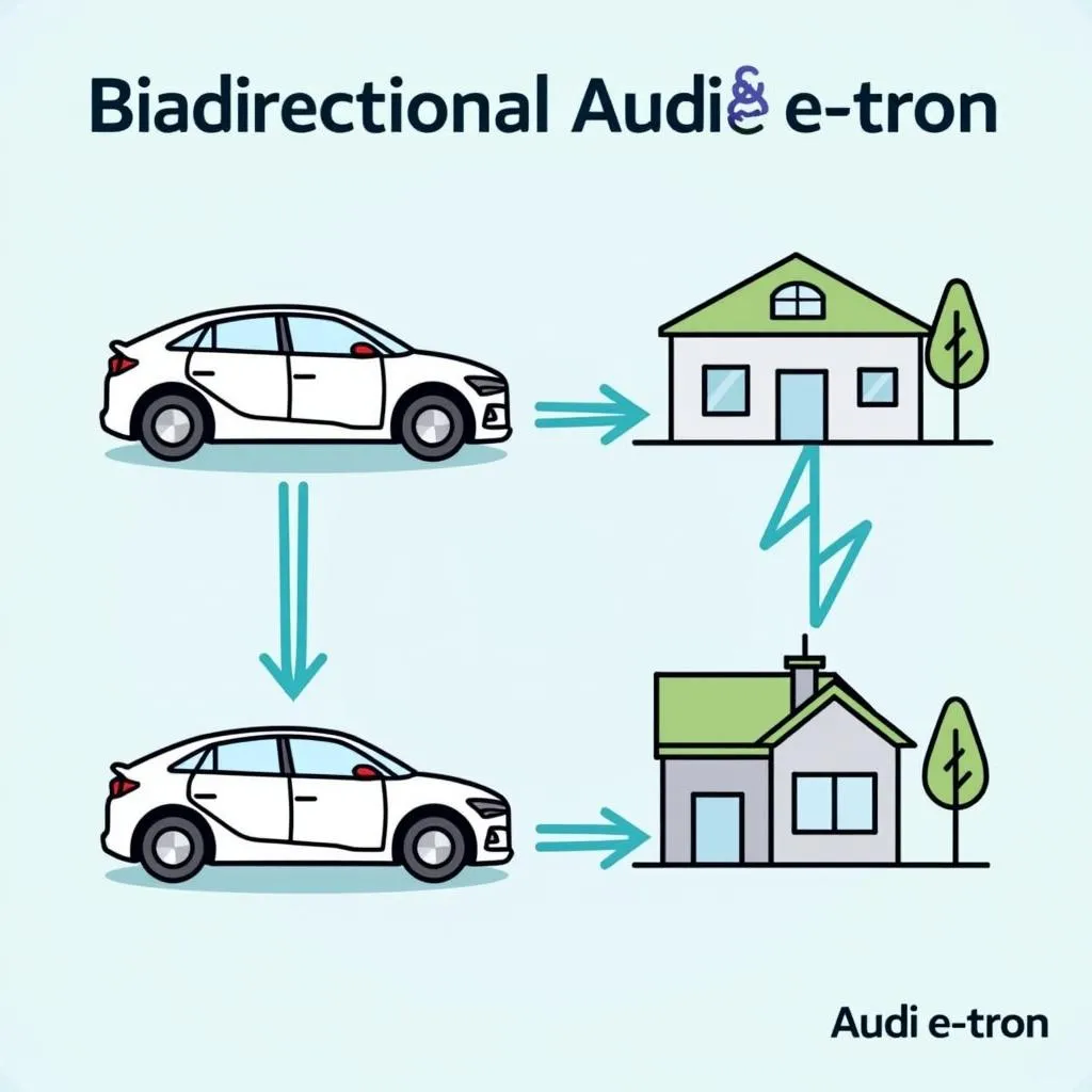 Audi sendo carregado no futuro